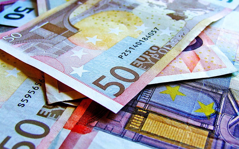 fifty euro banknotes, macro, bills, banking concept, money, euro currency, fifty euro bills, euro, 50 euro banknotes, HD wallpaper