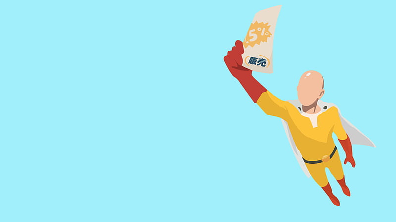 Anime One-Punch Man, Saitama (One-Punch Man), Minimalist, 1080x2246 Phone  HD Wallpaper