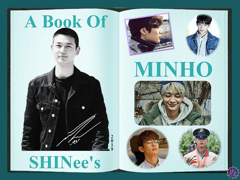 A Book Of SHINee's Minho, Singer, Band, Actor, SHINee, Choi Minho, KDrama, Minho, KPOP, Book Collage, Model, Asia Artist Award, SMEntertainment, HD wallpaper