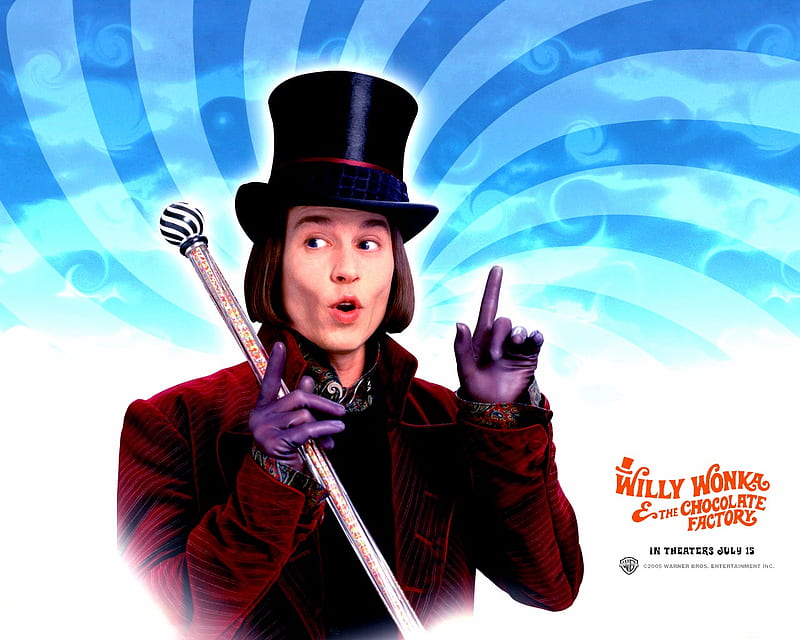 Willy Wonka & the Chocolate Factory, family, comedy, cinema, chocolate factory, tim burton, adventure, fantasy, willy wonka, movies, fictional, HD wallpaper