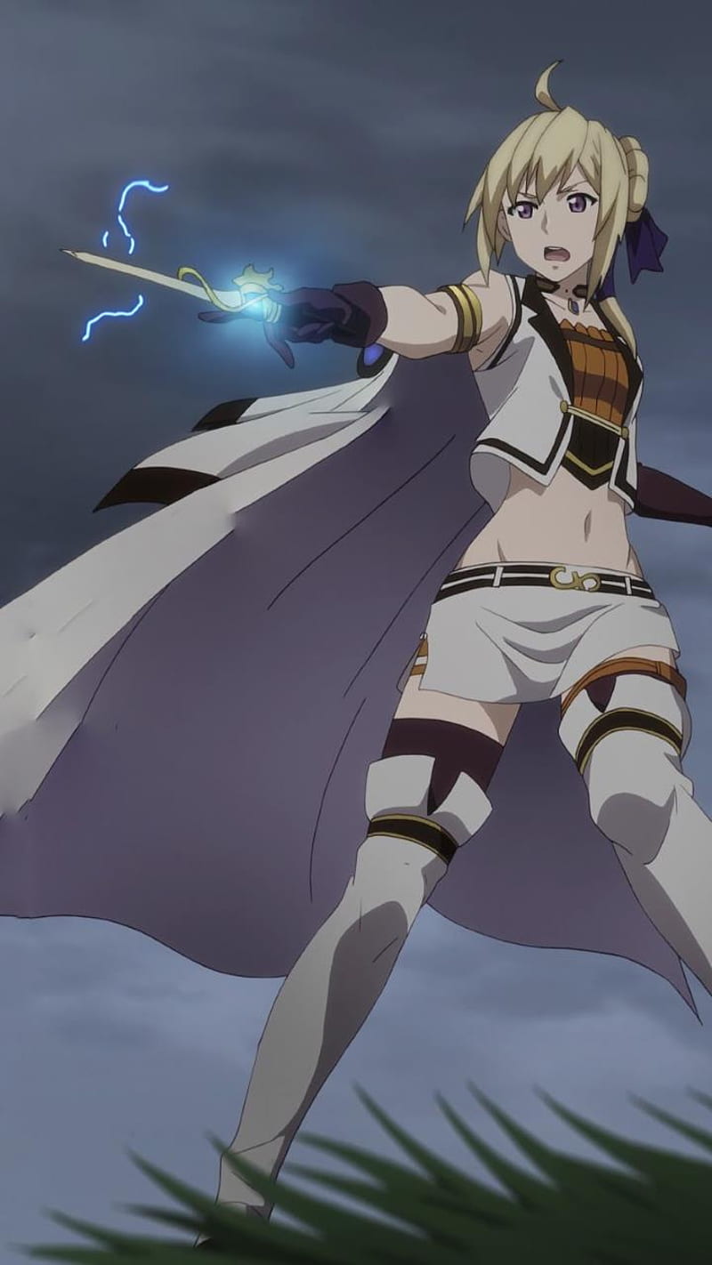 shoukonji naoko grancrest senki siluca meletes theo cornaro armor sword  thighhighs, #435436