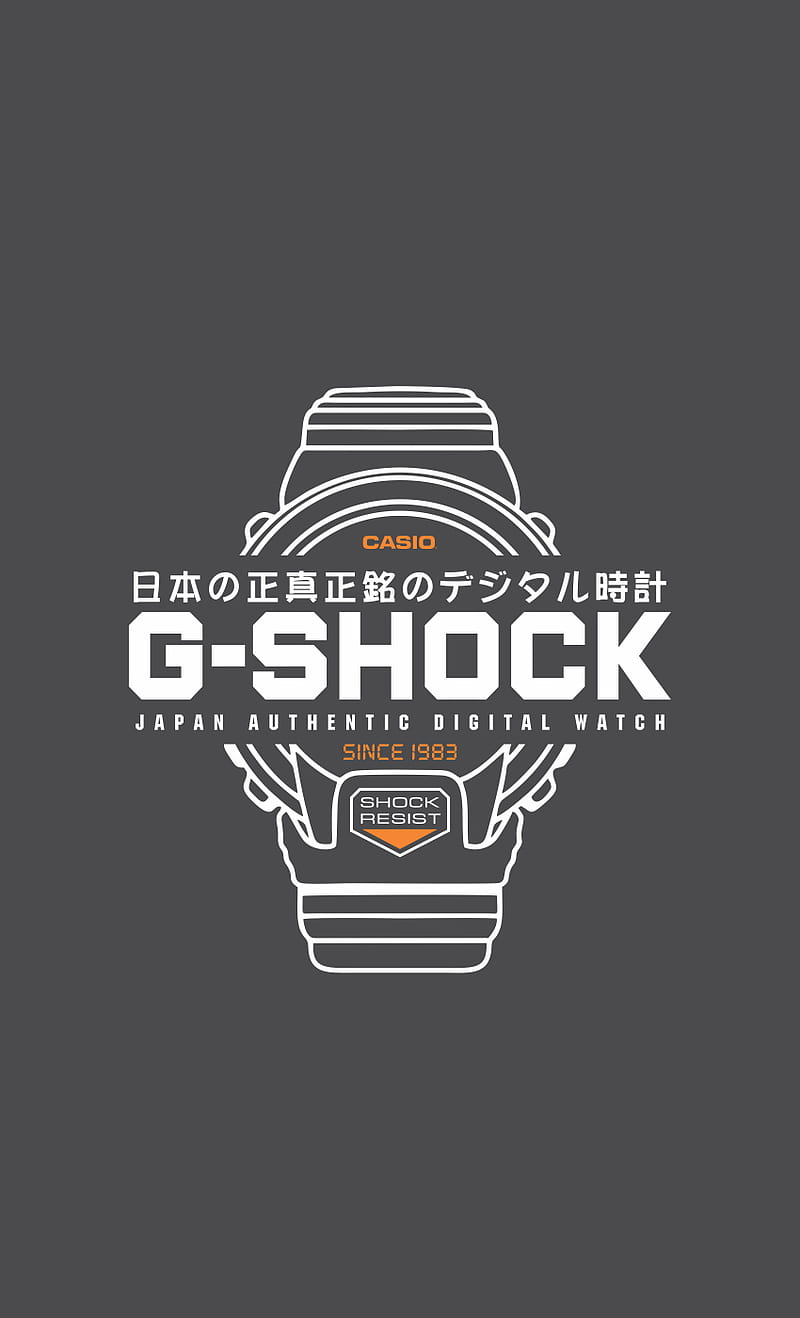 G-SHOCK JAPAN, authentic, black, casio, gshock, resist, shock, tough, watch, HD phone wallpaper
