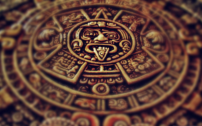 mayan clock-LOMO style graphy Works, HD wallpaper