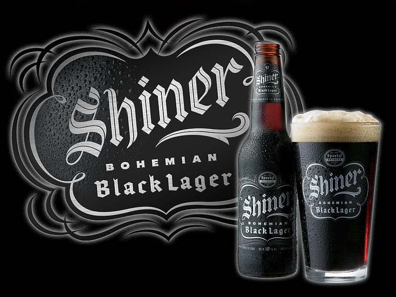 Shiner Black Lager, refreshing, dark, lager, advertisment, beer, HD wallpaper
