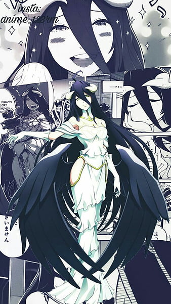 Albedo, anime, girl, overlord, HD phone wallpaper