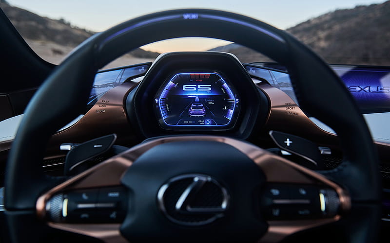 Lexus LF-1 Limitless, dashboard 2018 cars, cockpit, Lexus, HD wallpaper
