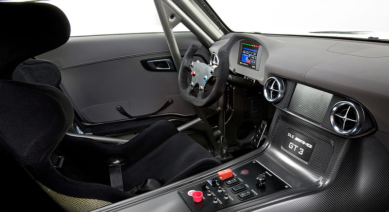 Mercedes-Benz SLS AMG GT3 - Interior Dashboard View , car, HD wallpaper