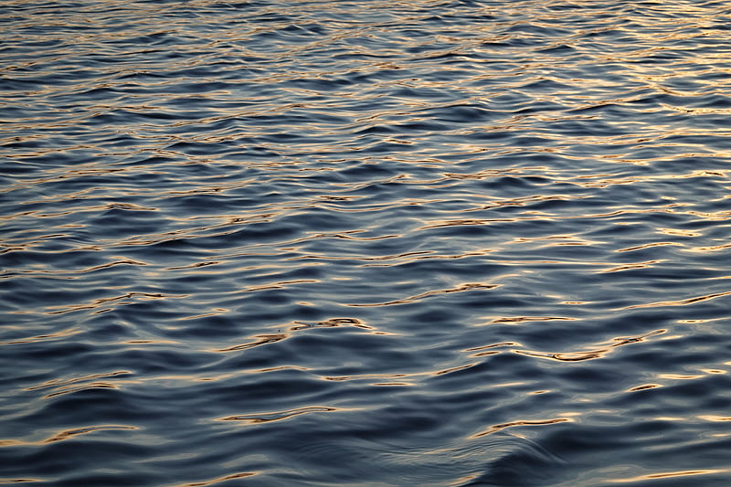waves, water, surface, ripples, HD wallpaper