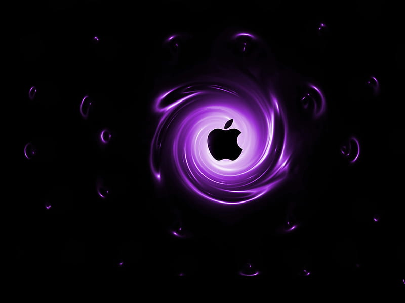 Apple, logo, purple, HD wallpaper | Peakpx
