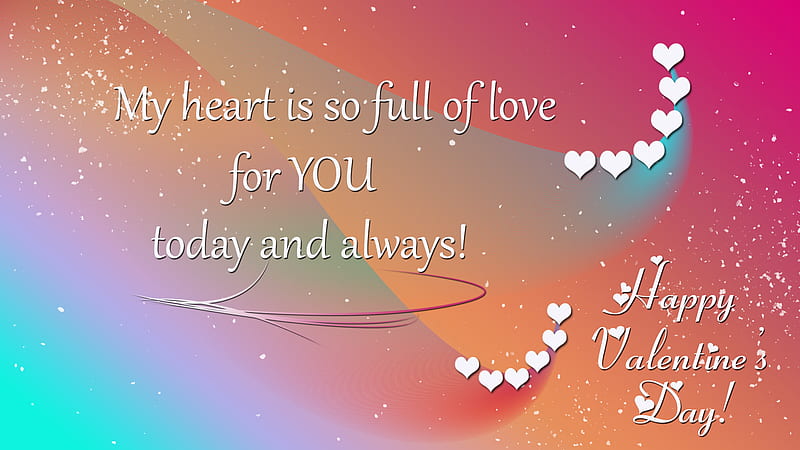 My Heart Is So Full Of Love Valentine, HD wallpaper