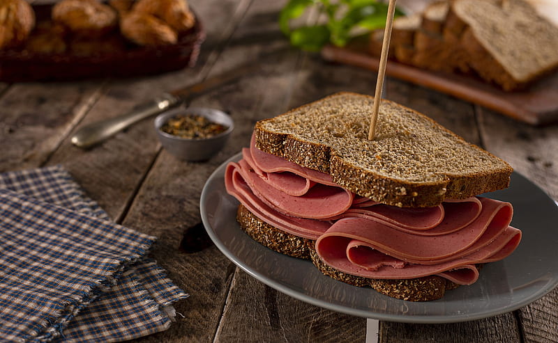 Food, Sandwich, Bread, Ham, HD wallpaper