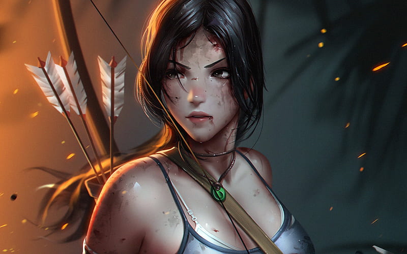 Lara Croft Tomb raider 2019 Anime Character, HD wallpaper