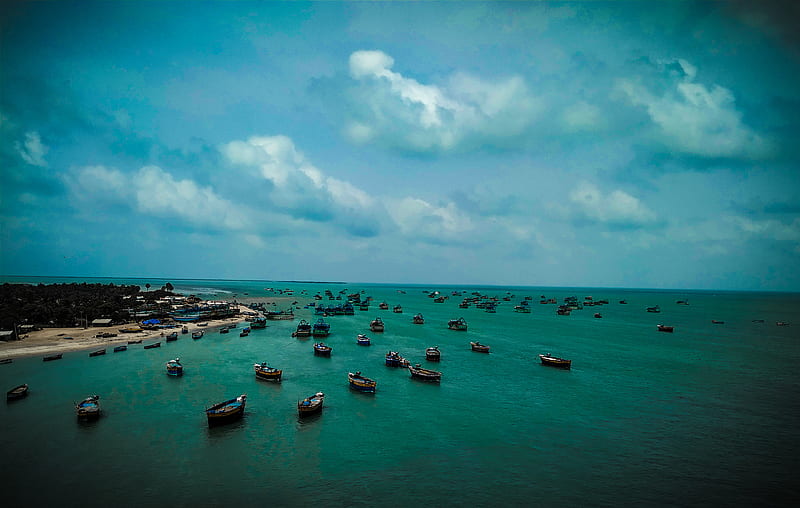 Rameshwaram, beach, boat, bridge, fish, fishermen, sea, senthilkumar  dhamodharan, HD wallpaper | Peakpx