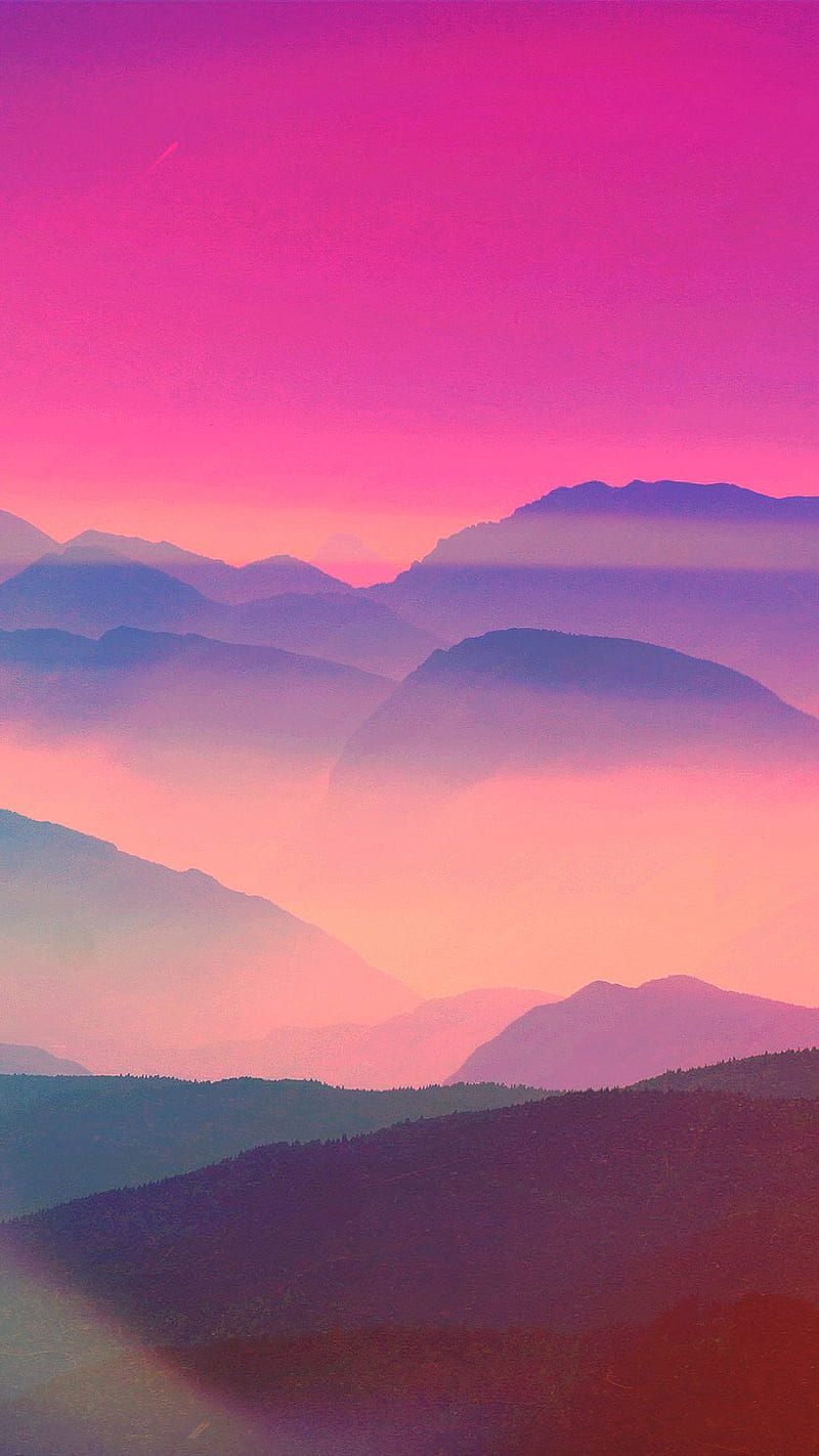Cotton Candy Mountains, Polishpattern, california, clouds, color, digital, digital-manipulation, landscape, mountain, nature, outdoors, people, graphy, pop-art, pop-surrealism, psicodelia, retrowave, skyscape, space, summer, sun, surreal, surrealism, synthpop, synthwave, tree, vaporwave, HD phone wallpaper