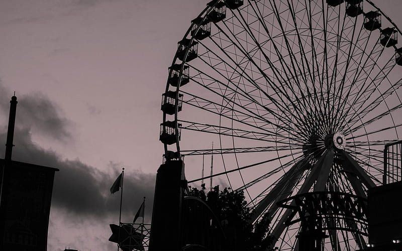 Ferris Wheel, circus, fair, Ferris, Wheel, HD wallpaper