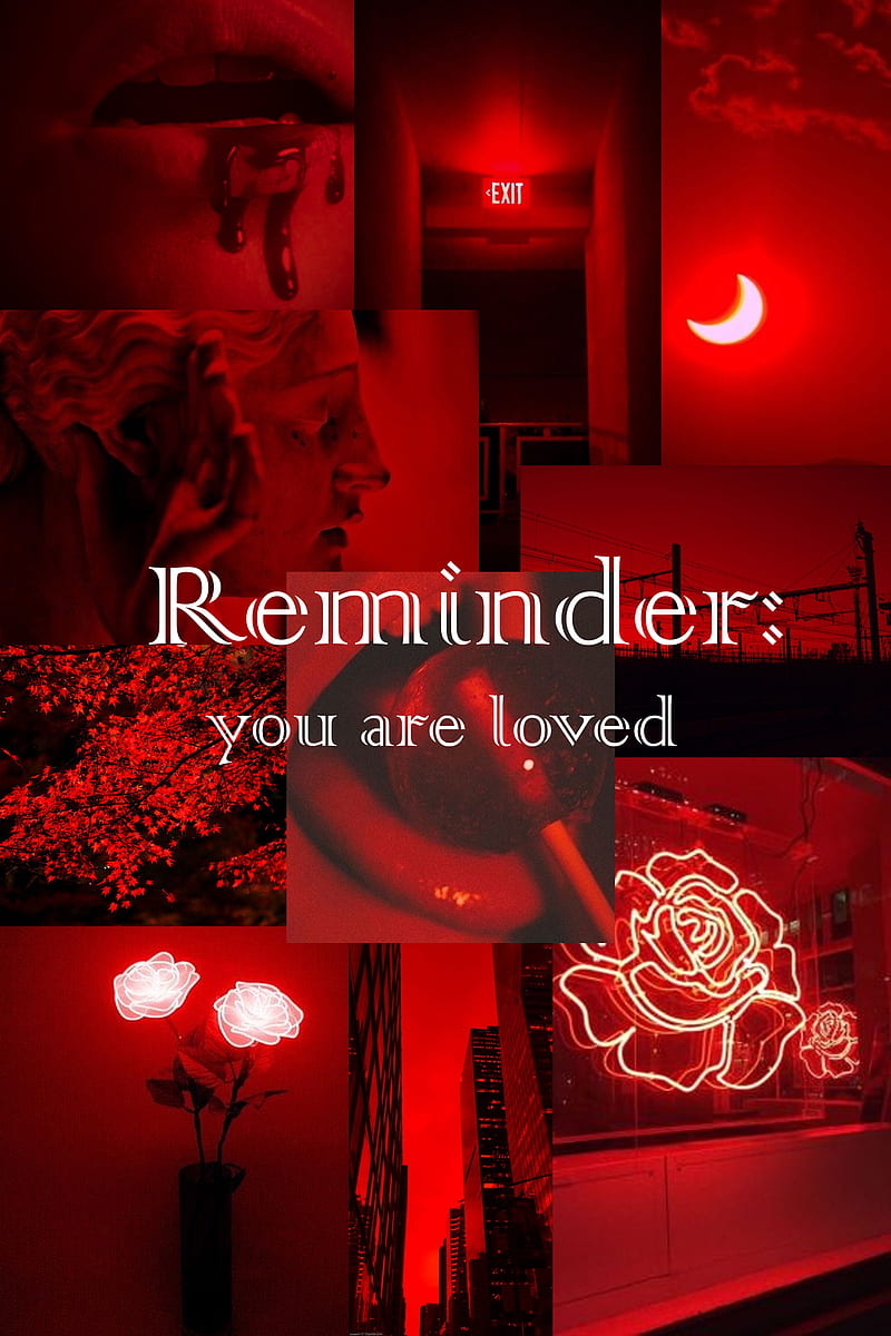 Reminder Aesthetic Dark Neon Neon Red Quote Quotes Red Red Ruby Red Hd Phone Wallpaper Peakpx