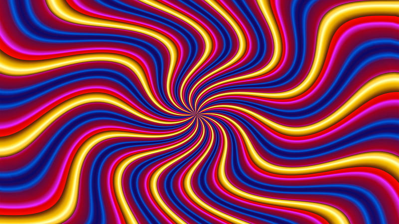 Artistic Colors Psychedelic Swirl Trippy, HD wallpaper