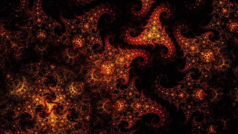 Fractal Pattern Curls Tangled Abstraction Trippy, HD wallpaper