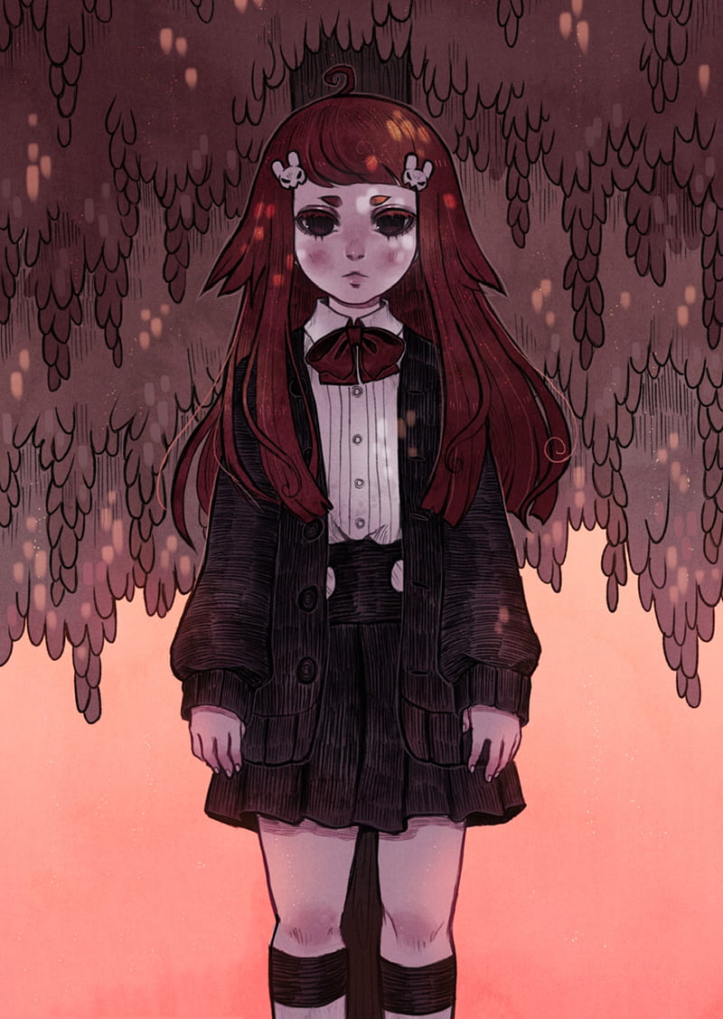 Die Wonder Anime Black Cute Emo Girl Goth Punk Red Schoolgirl White Hd Mobile Wallpaper Peakpx