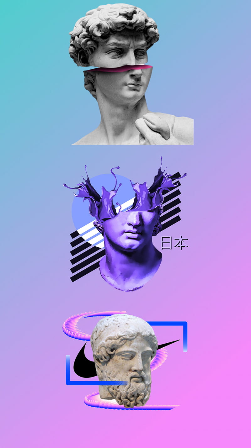 Aesthetic statue, aes, aesthetic, staue, HD phone wallpaper