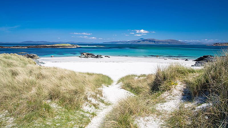 Sand Dunes At North Beach On The Island Of Iona Scotland Travel, HD wallpaper