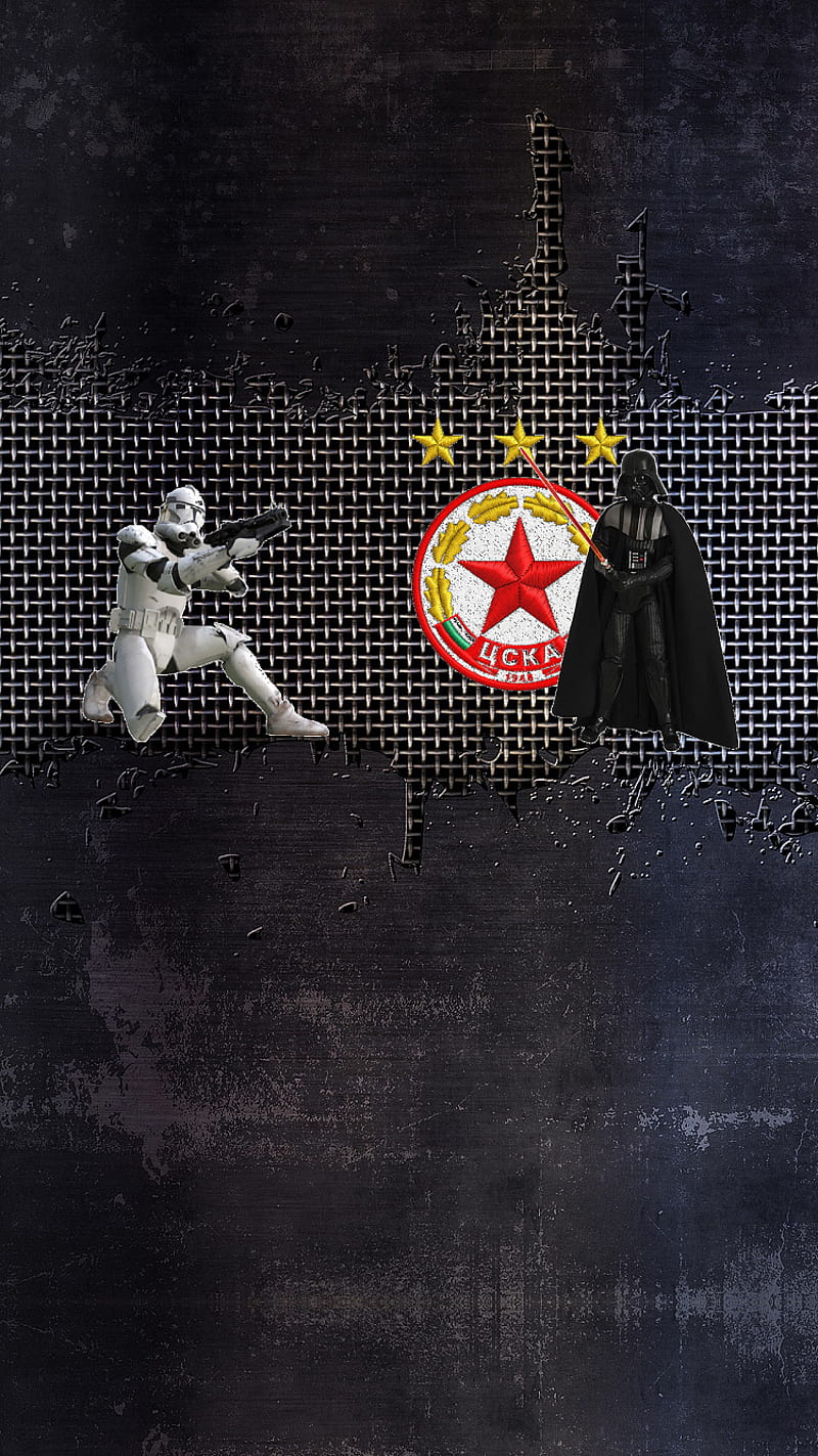 Red Vader, brushed, bulgaria, cska, sofia, star, star wars, trooper, HD phone wallpaper