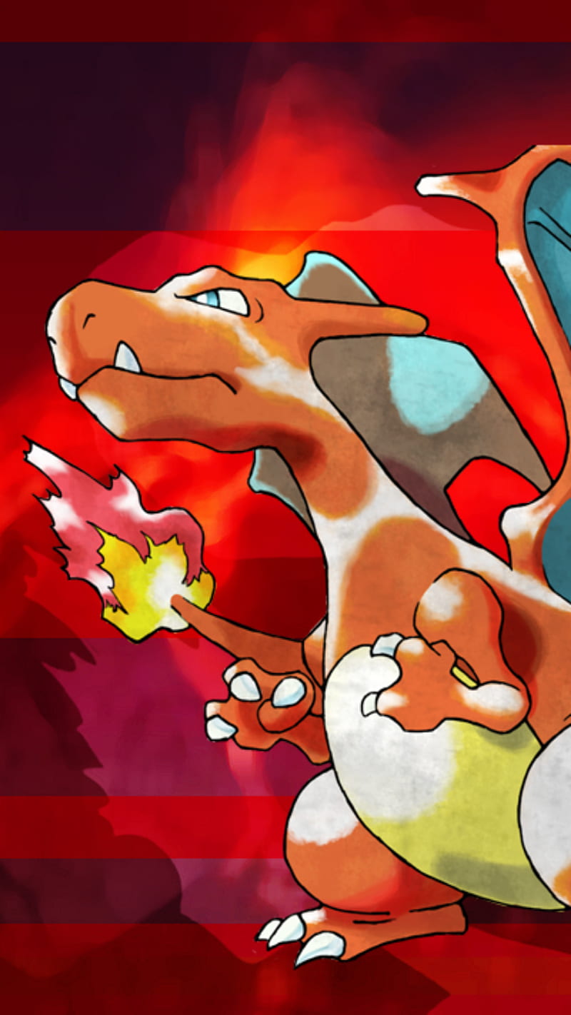 Charizard Pokemon , amine, background, cool, games, go, pokemons, HD phone wallpaper
