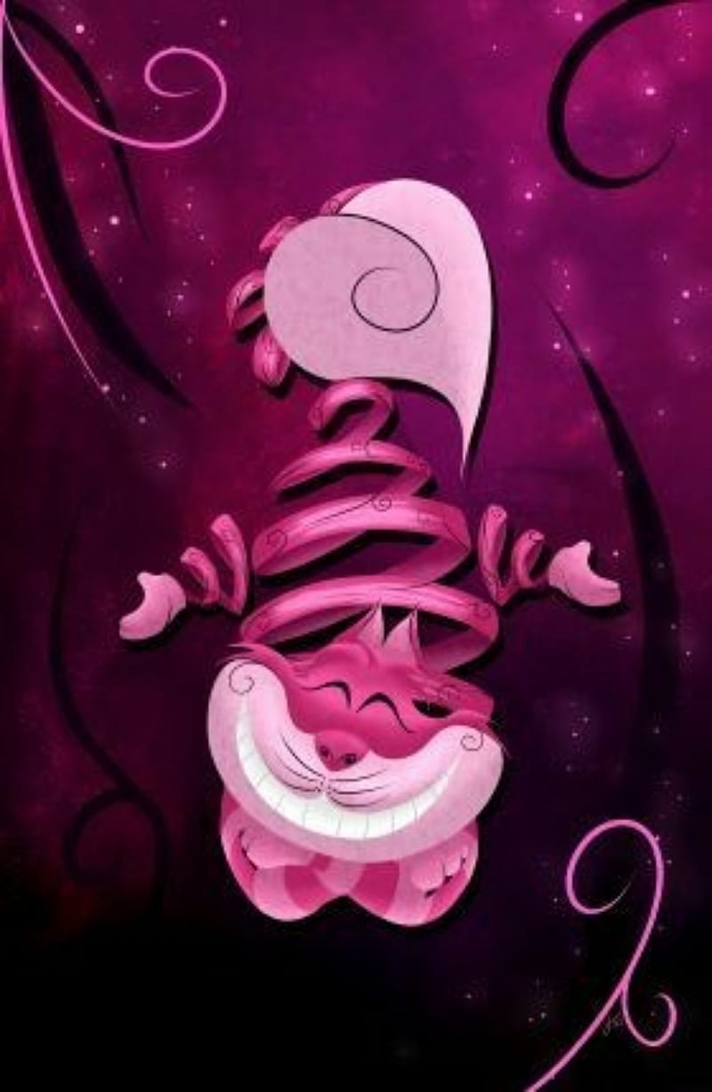 Cheshire Cat, alice in wonderland, cartoon, movie, pink, HD phone wallpaper  | Peakpx