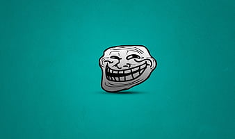 Scary Troll Face Green Style Background Stock Photo - Image of