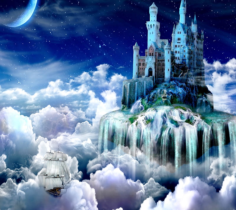 Fairy Land, castle, fairy landscape, nature, story, HD wallpaper