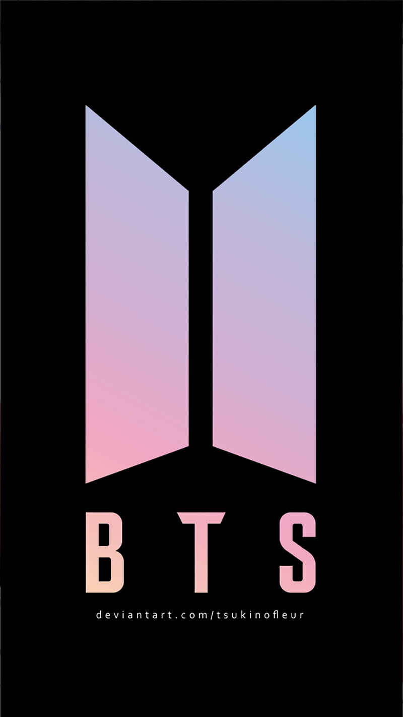 BTS Logo White and Black