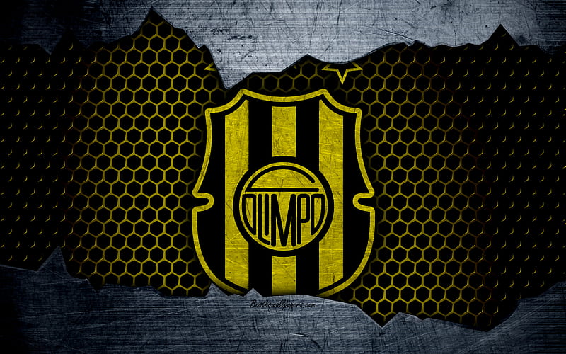 Olimpo Superliga, logo, grunge, Argentina, soccer, football club, metal texture, art, Olimpo FC, HD wallpaper
