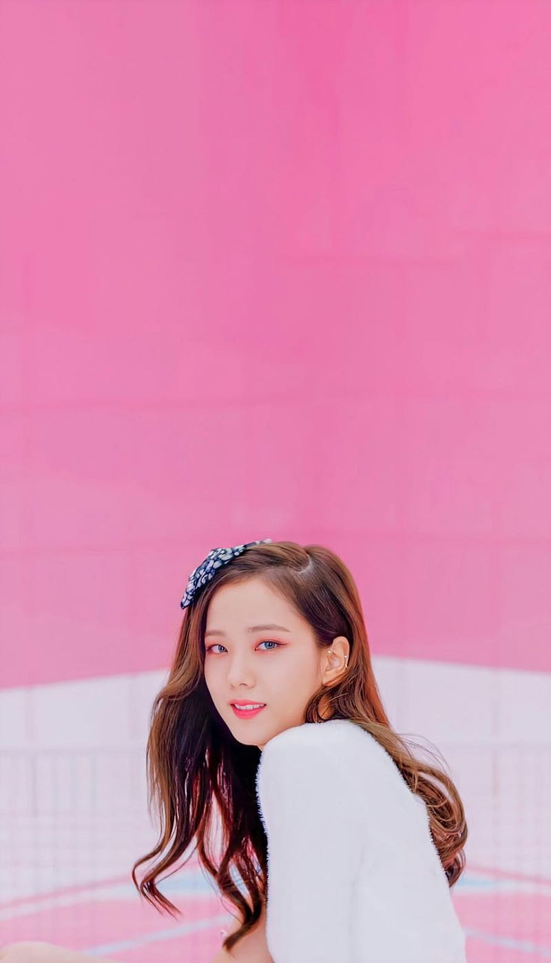 Jisoo Ice Cream, black, blackpink, how you like that, ice cream, jisoo, pink, the album, HD phone wallpaper