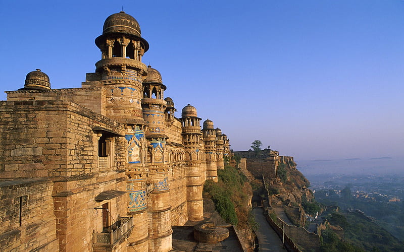 India - Monuments, building, monuments, windows7theme, india, hill, HD wallpaper