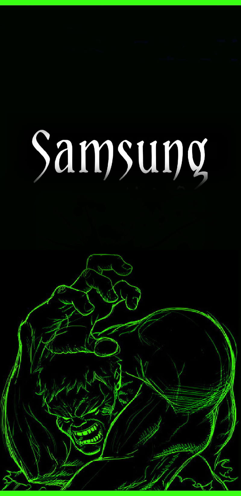 Samsung, hulk, green, neon, HD phone wallpaper | Peakpx