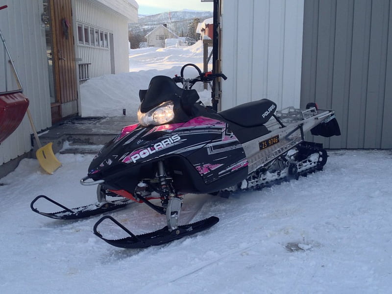Polaris RMK 600, thrill, Snowmobile, sled, ride, HD wallpaper