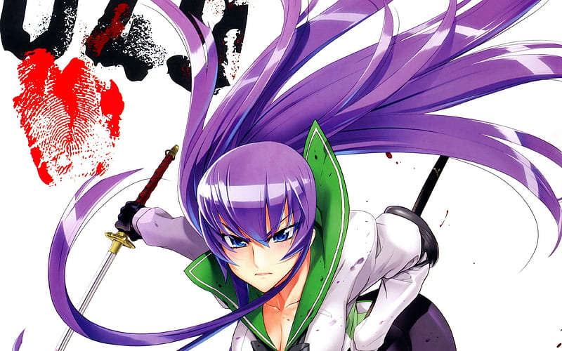 busujima saeko (highschool of the dead) drawn by satou_shouji