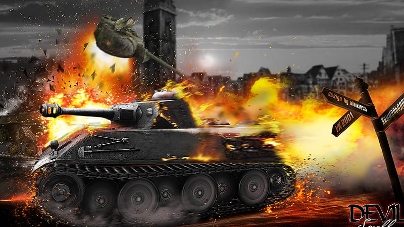 World Of Tanks Tank On Fire World Of Tanks Games, HD wallpaper