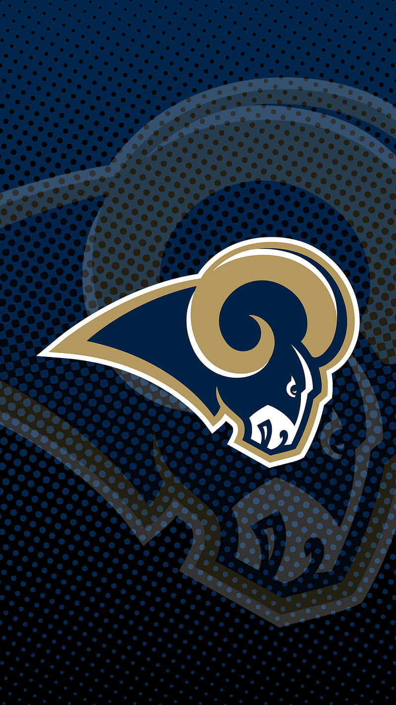 Los Angeles Rams, blue, football, gold, lar, los angeles, mascot, nfl ...