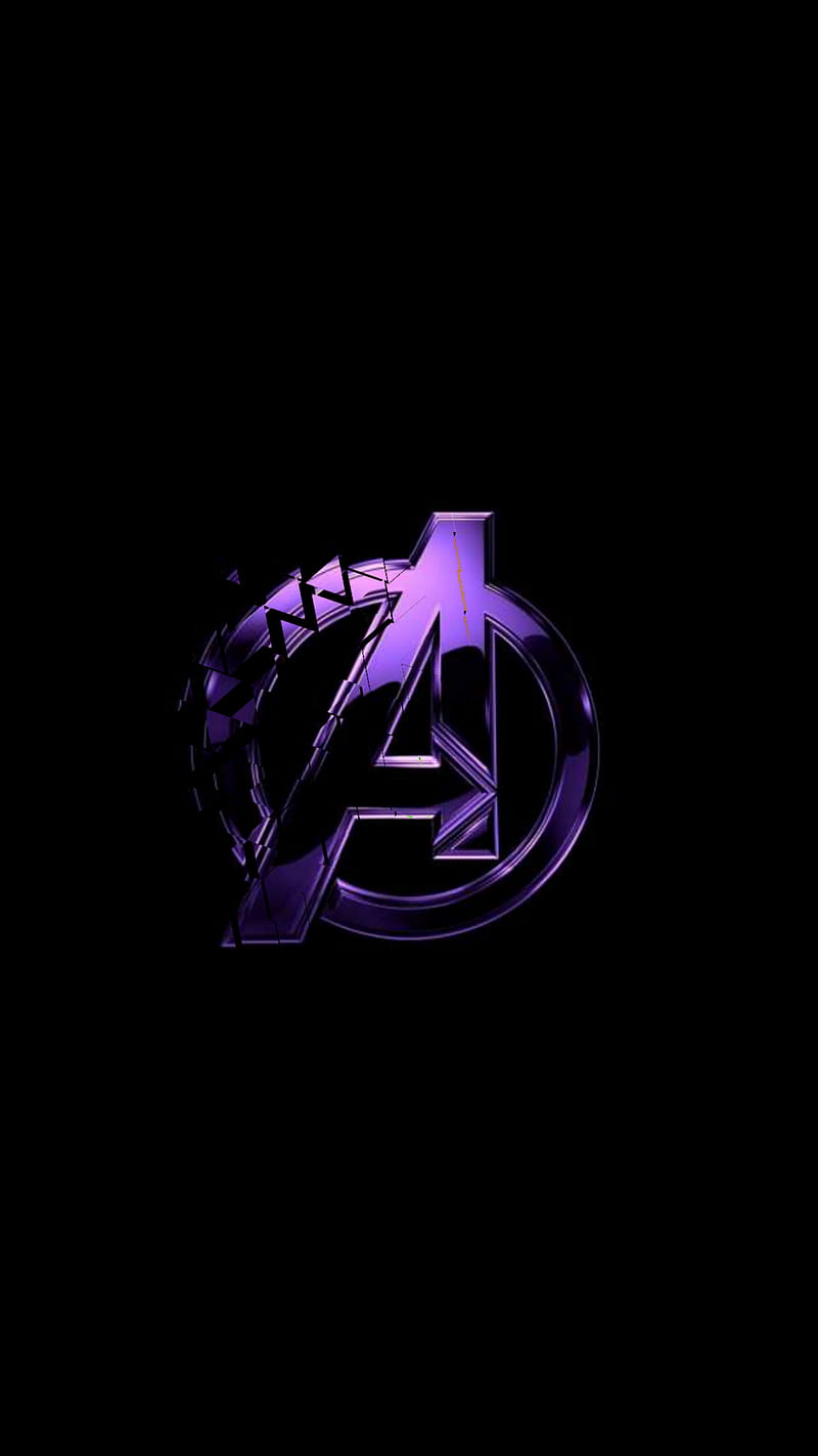 Avengers Logo DP, halloween, neon, note, pink, purple, sign, signs, star, themes, zodiac, HD phone wallpaper