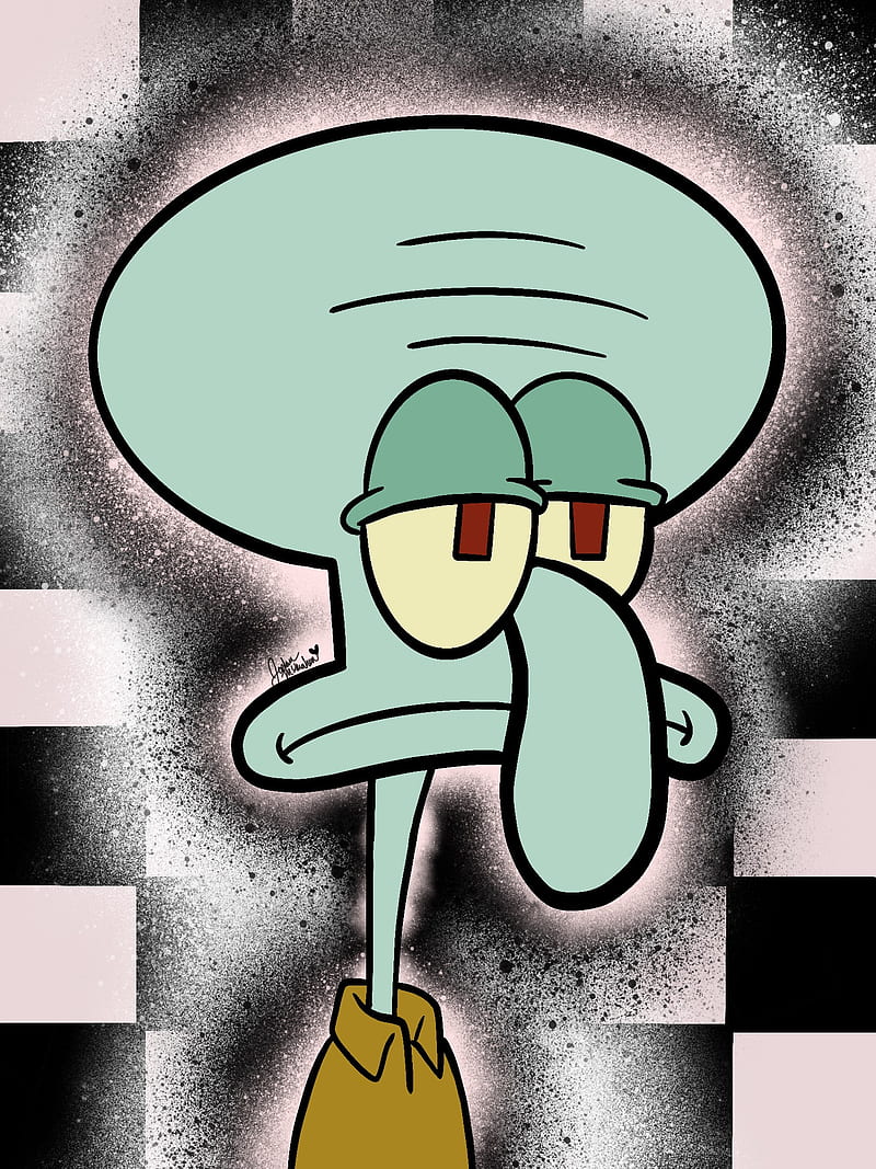 Squidward By Sbddbz Fan C Oons Comics Digital Other  Squidward Wallpaper  For Iphone Transparent PNG  900x1260  Free Download on NicePNG