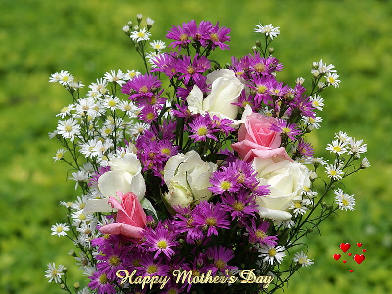 mother day, morther day, holiday, may, mom, flower, HD wallpaper