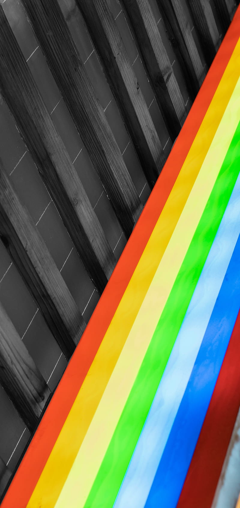 desenho, colorful, rainbow, stripes, wooden, HD phone wallpaper