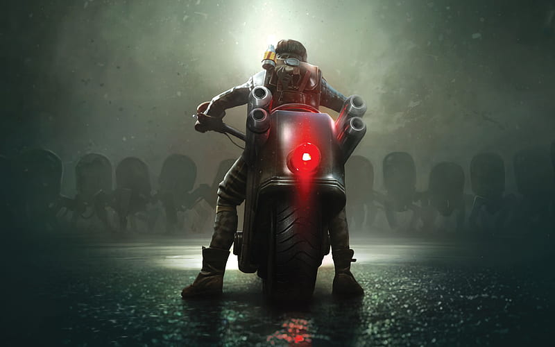 Steel Rats poster, 2018 games, biker action, HD wallpaper