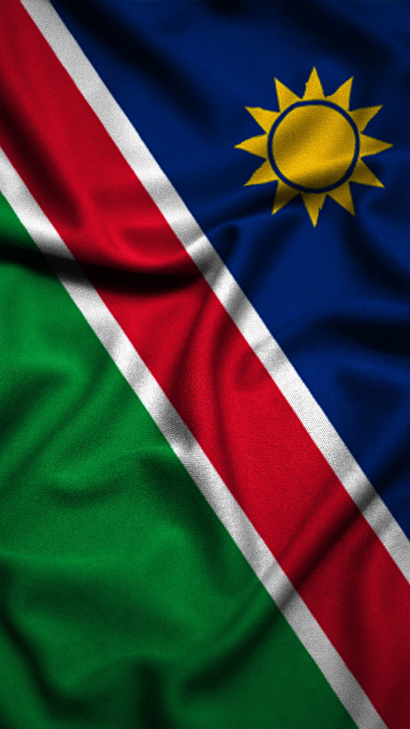 Namibia, Namibia country, Namibia flag, HD phone wallpaper