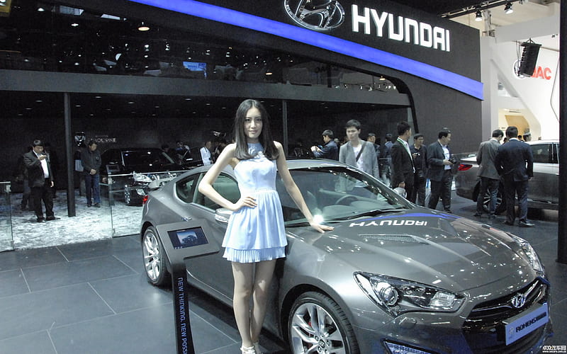 2012 Beijing International Auto Show beautiful models 03, HD wallpaper