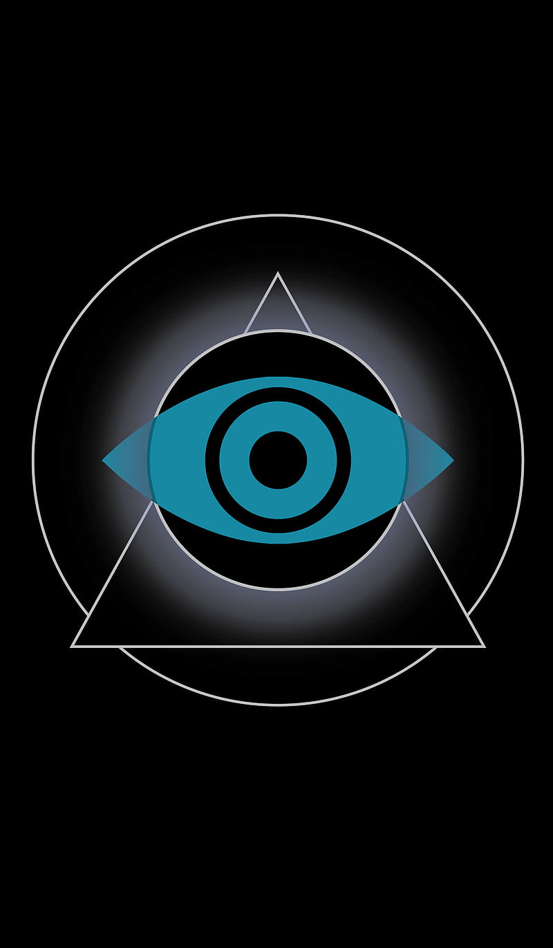 Eye of Perception, alex grey, consciousness, dark, electric blue, third eye, tool, HD phone wallpaper