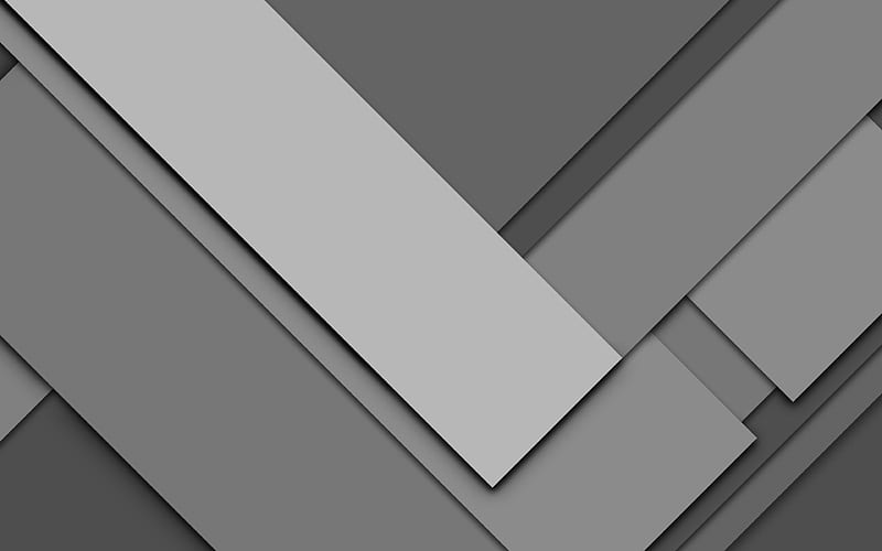 geometric shapes gray background, geometry, strips, material design, lines, HD wallpaper