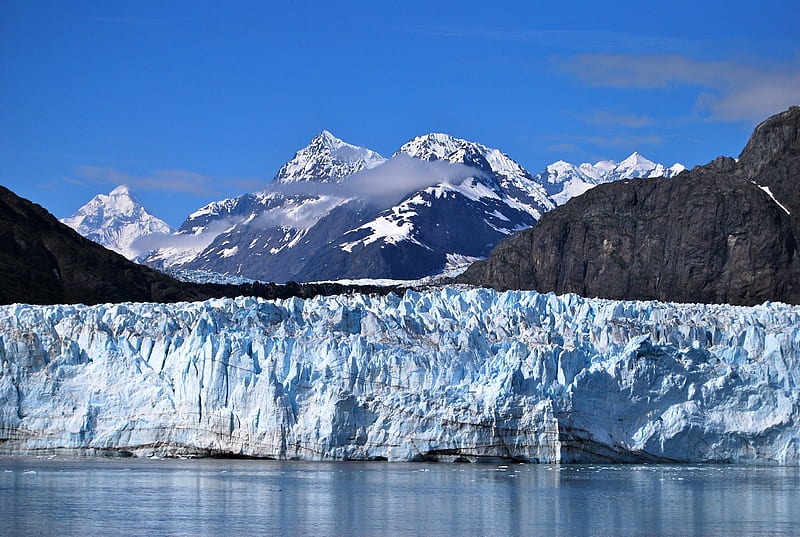 Glacier National Park, Alaska, Sea, Mountains, Alaska, National Parks, Ice, Glaciers, Nature, HD wallpaper