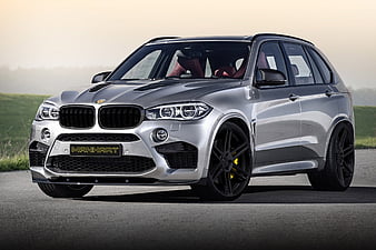 BMW X5, 2016, F15, silver BMW, tuning X5, silver X5, HD wallpaper